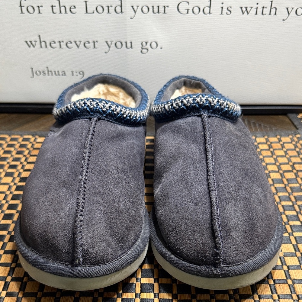 UGG Blue Suede Loafers Men SZ 8 Box 12